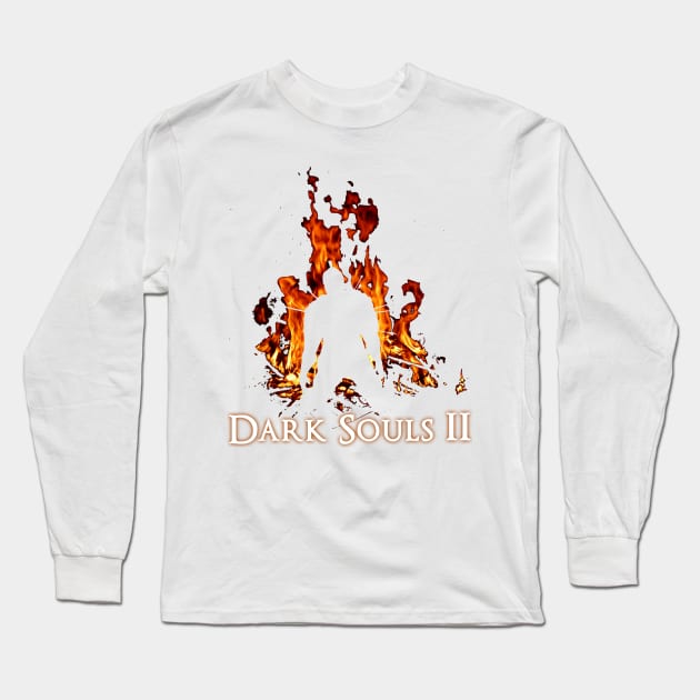 Dark Souls - BONFIRE Long Sleeve T-Shirt by 666hughes